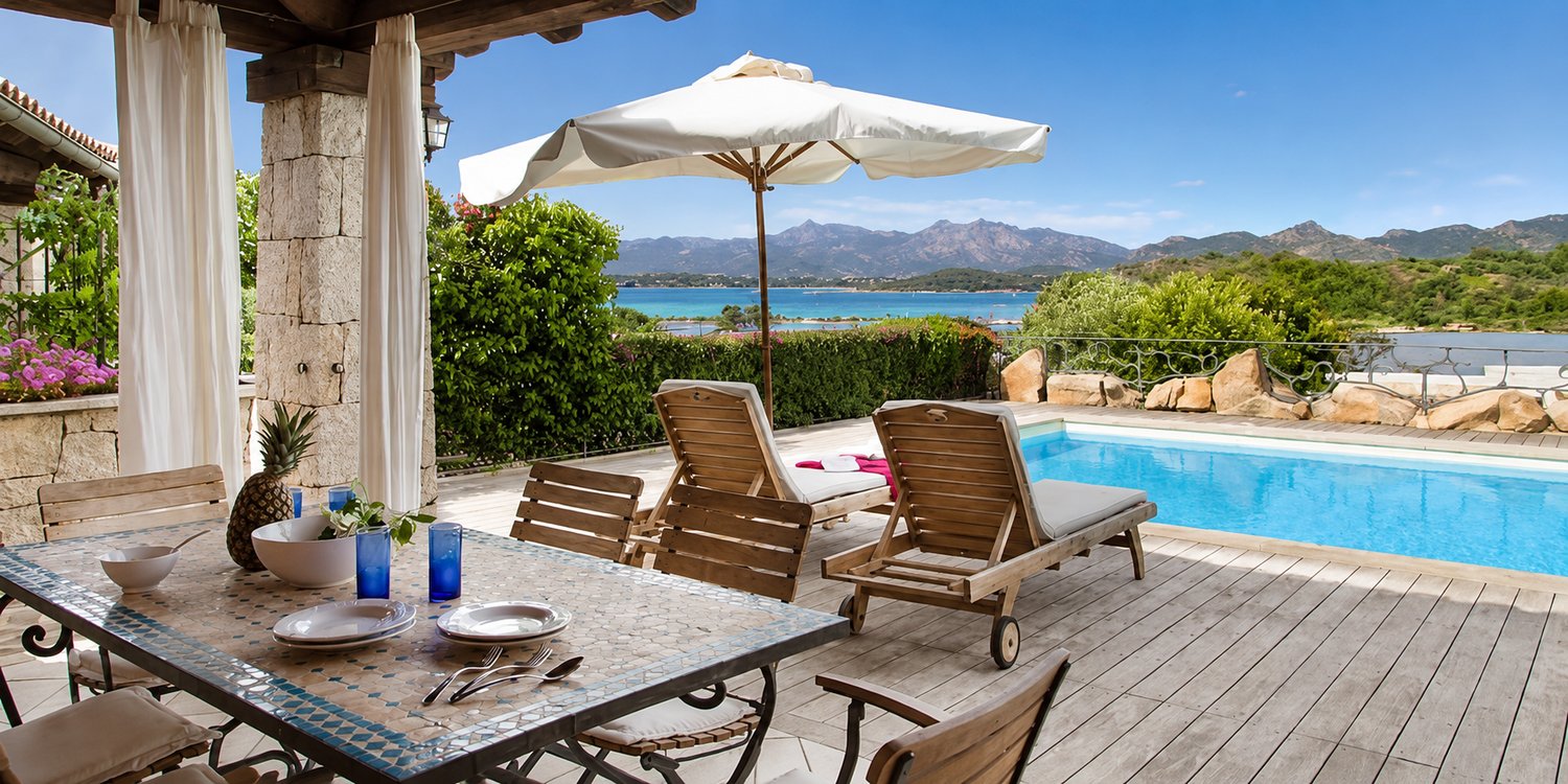 Pool and villa